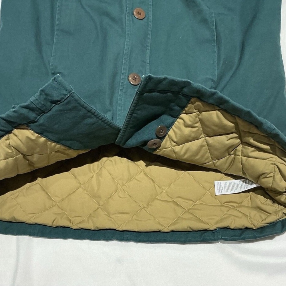 Women’s LL bean Adirondack Chore Barn Coat Jacket Size Small Teal w/Thinsulate - Picture 3 of 6